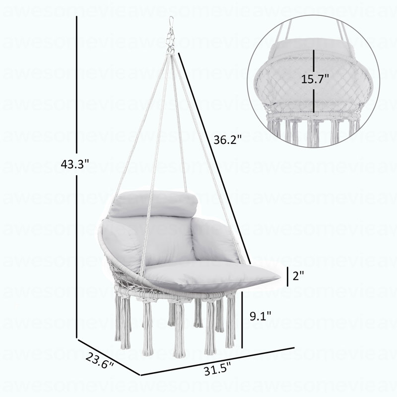Chaise suspendue, balancelle hamac