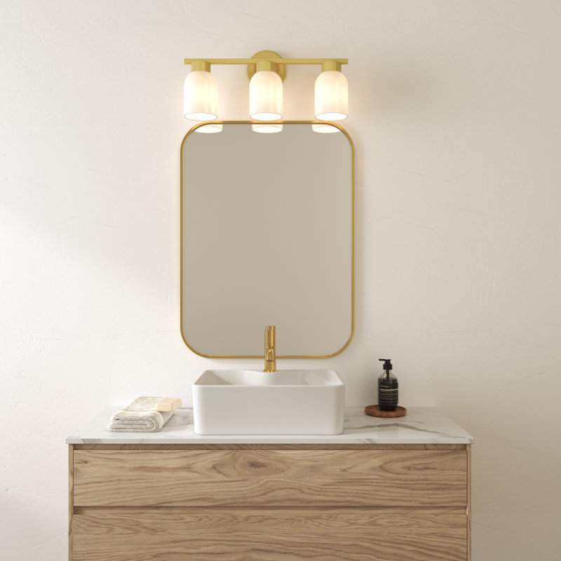 Leblanc 3-Light Bathroom Wall Light, Gold