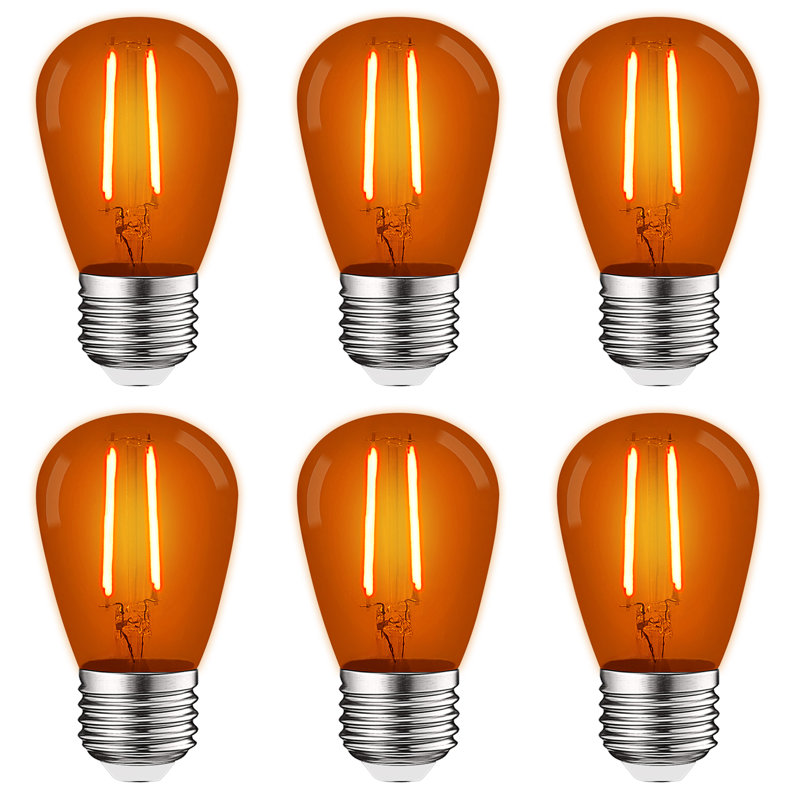 0.5 Watt S14 LED Colored String Light Bulb, E26/Medium (Standard) Base