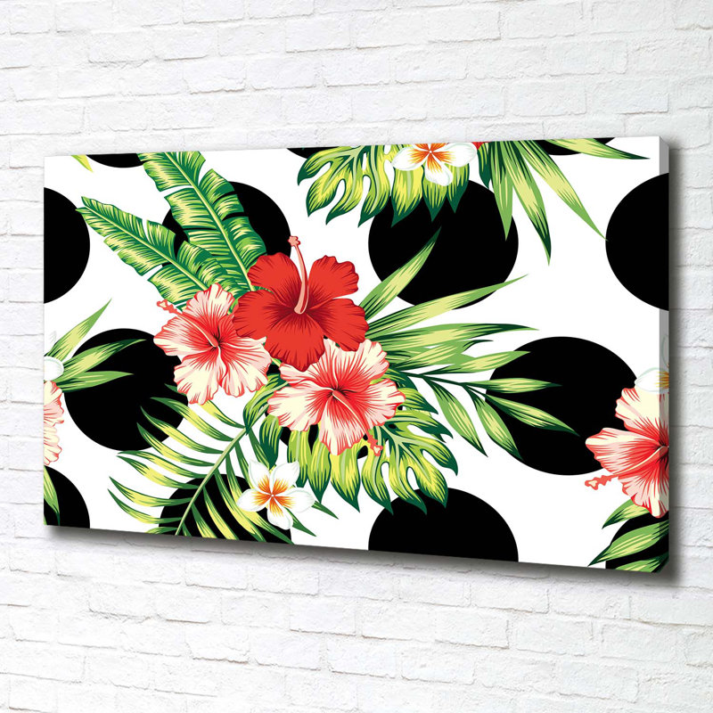 Hawaiian Flowers - No Frame Print on Canvas