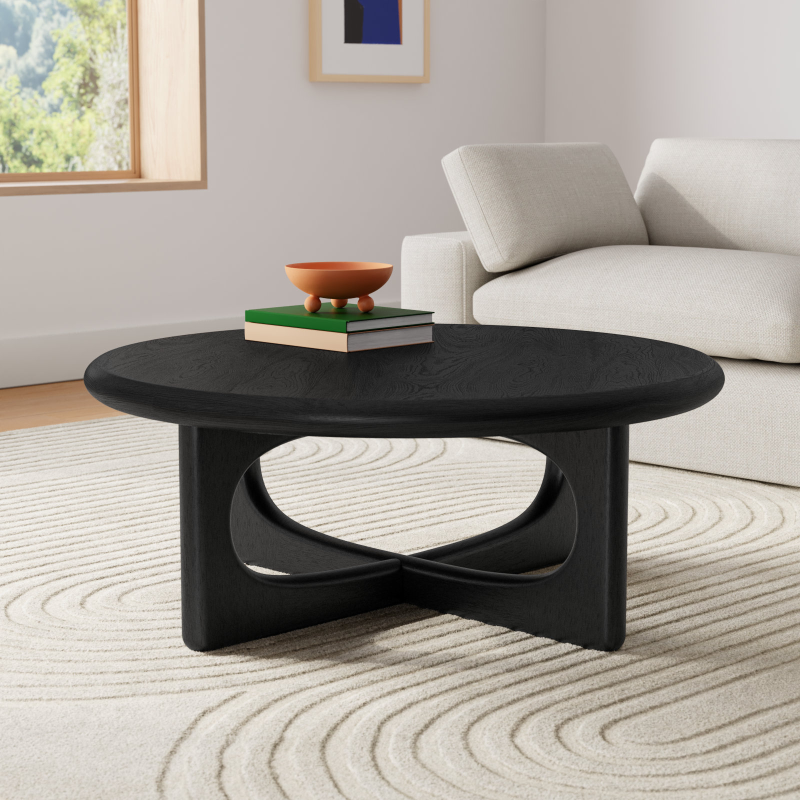 Griffey Single Coffee Table, Black