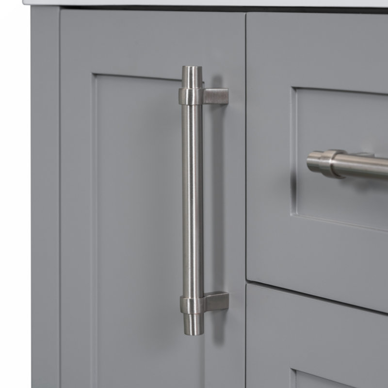 35.4'' Single Bathroom Vanity Base Only with 3 Drawer, Shelves, Cabinet