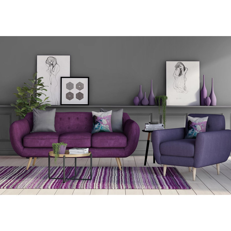 Tarren Striped Area Rug, Runner 60cm x 230cm