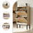 Flip-Door Shoe Cabinet With Charging Station-872399459