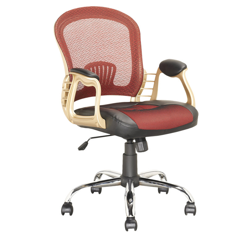 Clayborn Task Chair, Red/Black