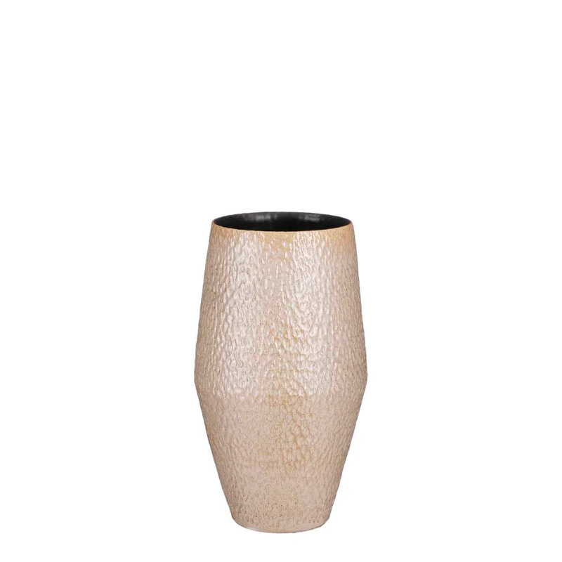 Vandergrift Handmade Ceramic Table Vase, Taupe, 35cm H x 22cm W x 22cm D