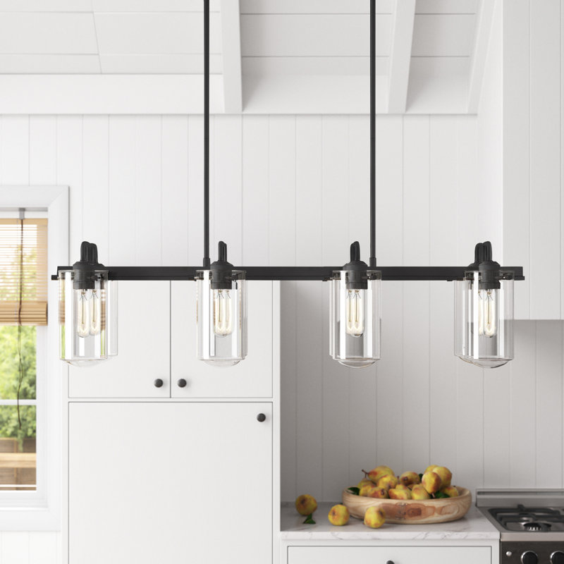 Barbosa 8 - Light Kitchen Island Pendant, Matte Black