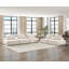 Fauteuil d'appoint capitonné beige