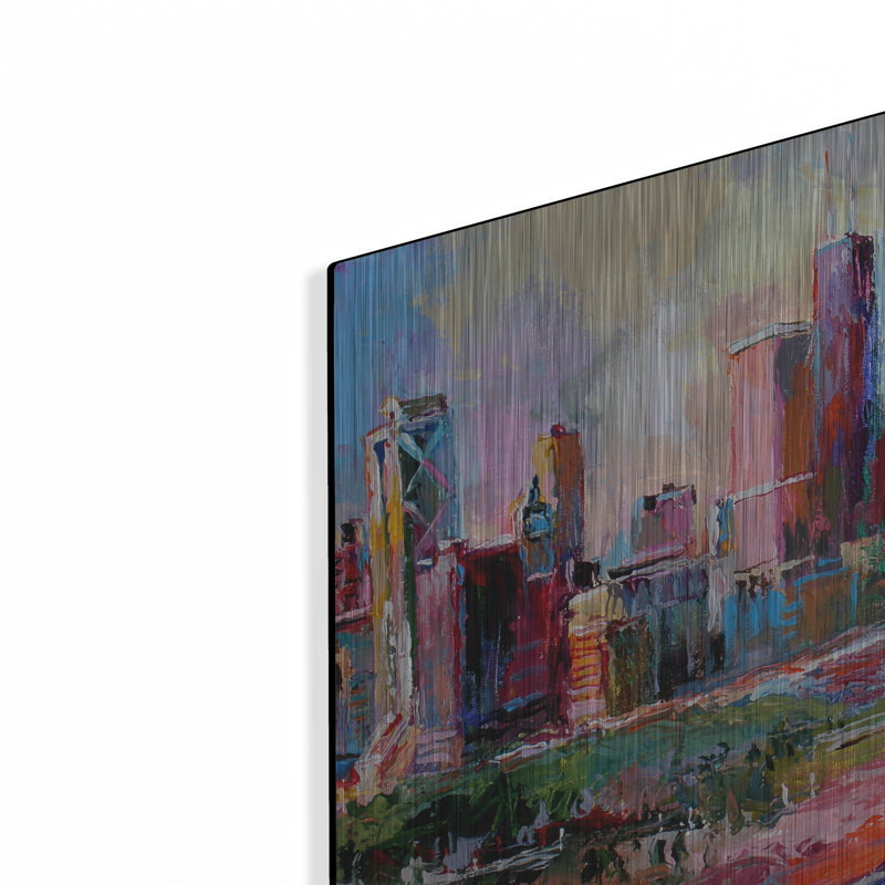 " Cityscape " by Richard Wallich, 12" H x 16" W