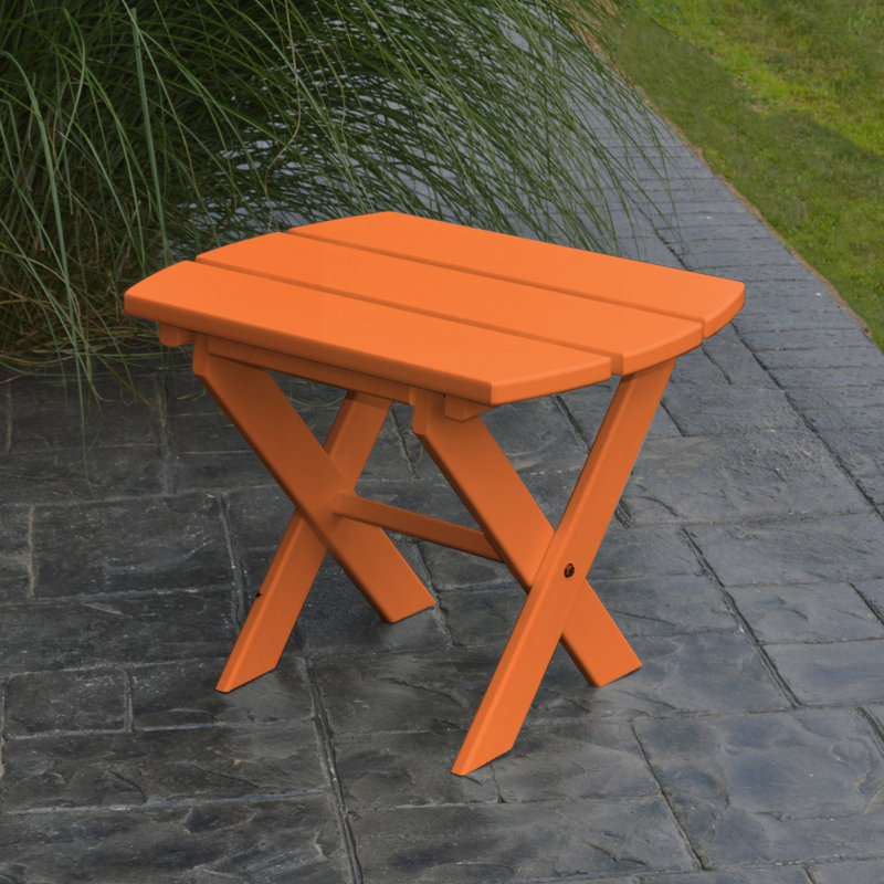 Table d'appoint pliante Anika, Mandarine