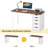 Computer Desk with 5 Drawers-1618757734