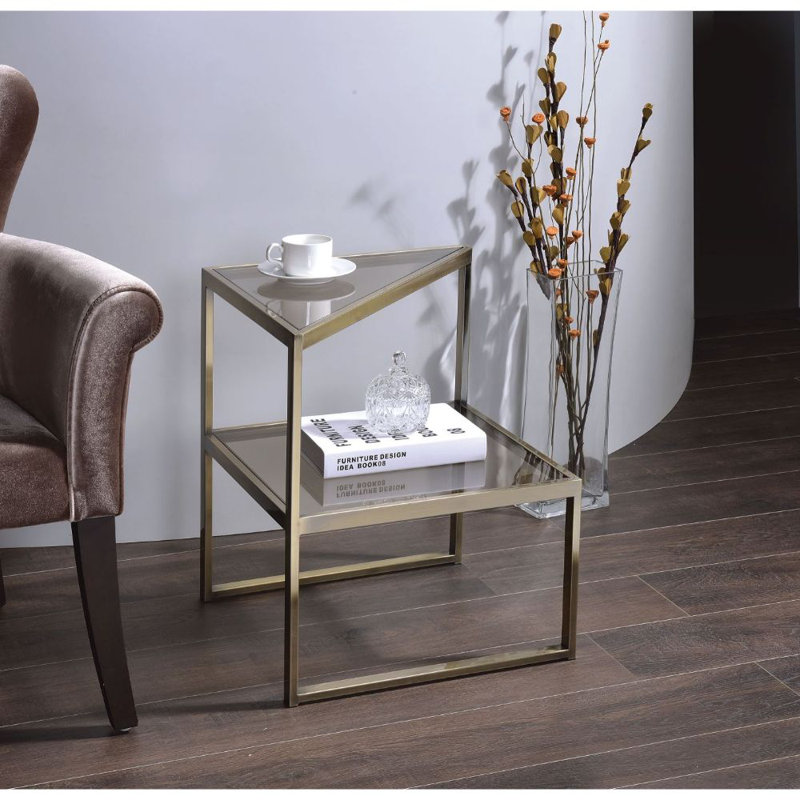 Lumpkin Glass Top End Table
