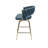 26" Bar Chair Suede Woven Bar Stool Set Of 2,En Legs Barstools No Adjustable Kitchen Island Chairs,360 Swivel Bar Stools Upholstered Bar Chair Counter Stool Arm Chairs With Back Footrest