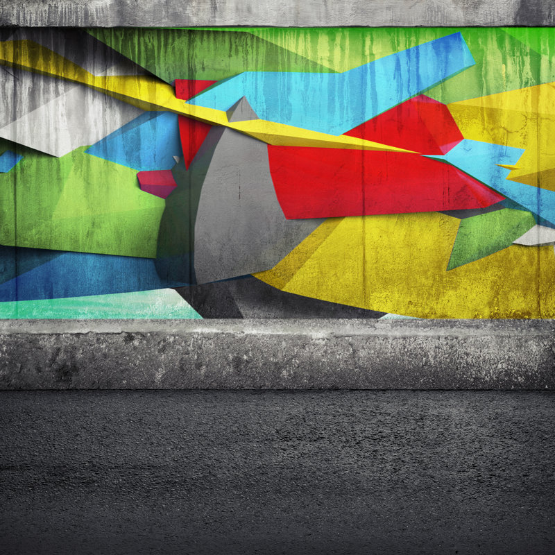 Graffiti by Evgeny Sergeev - Wrapped Canvas Print, 30cm H x 30cm W