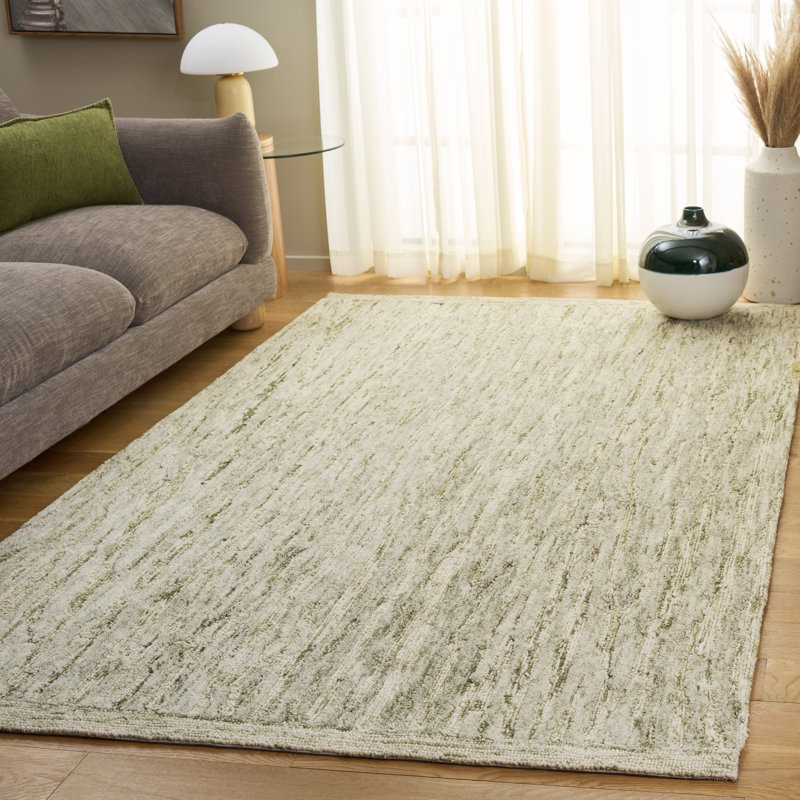 Abstract 560 Hand Tufted 80% Wool; 20% Cotton Abstract Rug, Rectangle 5' x 8'