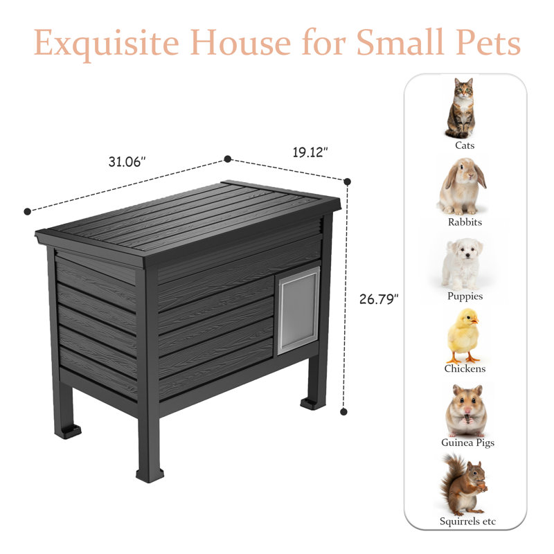 Abri pour chat 26,79 "en résine