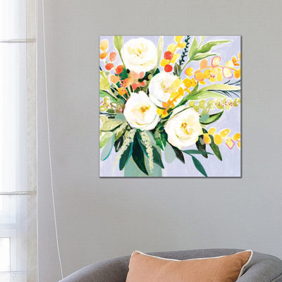 Garden Rose Bouquet II by Victoria Borges - Wrapped Canvas Painting