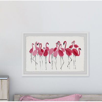 «Blush Flameos», reproduction encadrée