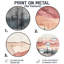 «Forest Terrain In Blush», art mural rond grand paysage abstrait-1060304146