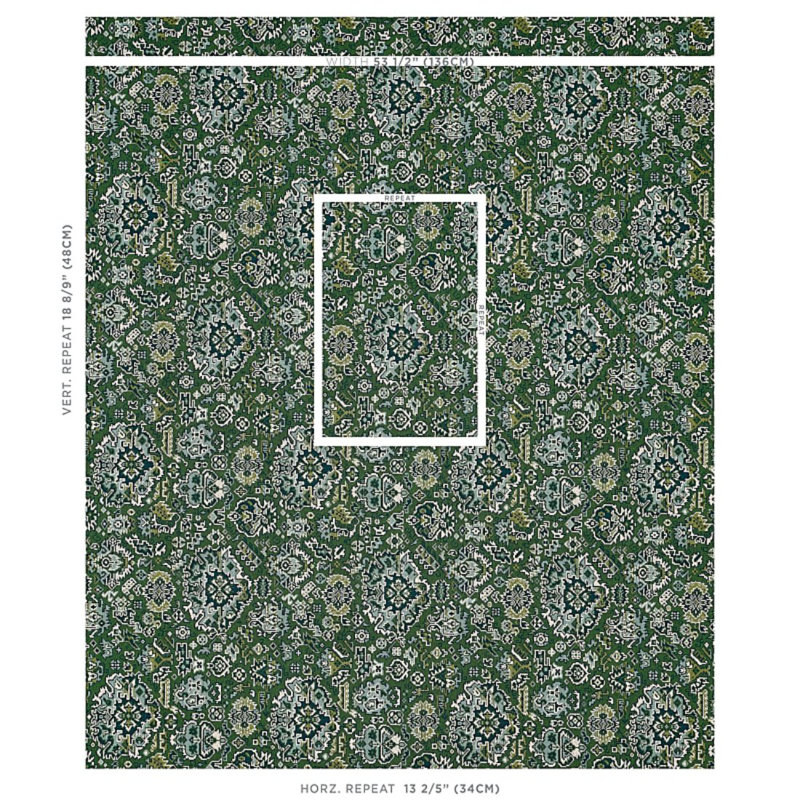 Pallay Épinglé Fabric, Emerald