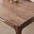 Dining Room Rectangular Simple Table 6 - Person Walnut Solid Wood Solid Wood Top Four Leg Dining Set