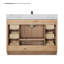 Meuble-lavabo simple 48 po avec miroir Calacatta