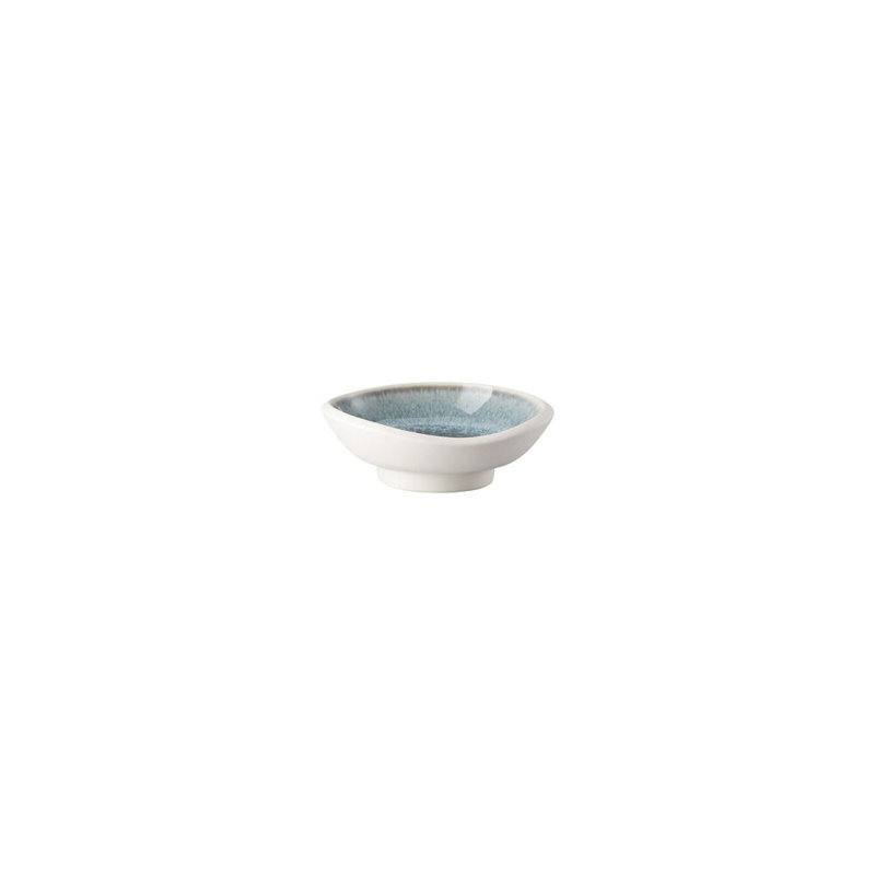Junto Handmade Stoneware Dessert Bowl, Aquamarine