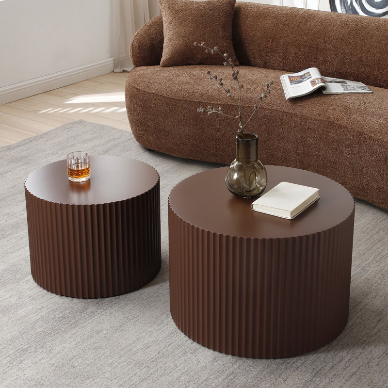 Nesting Coffee Table Set, Brown