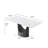 7-Piece Modern Rectangular Sintered Stone Dining Table Set With 6 Faux Leather Chairs-721967278-721813769-721813767