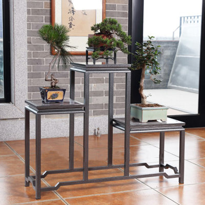 Aluminum alloy flower stand floor type plant stand