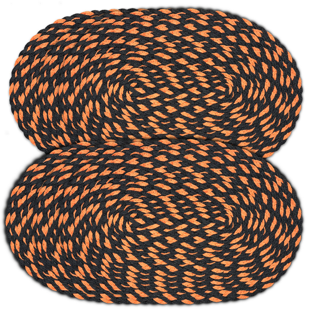 Hoytsville No Pattern Oval Placemat (Set of 6) Gracie Oaks