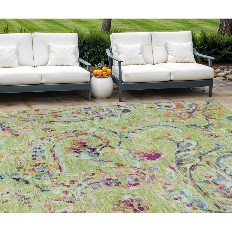 Tapis tissé à la machine HomeRoots