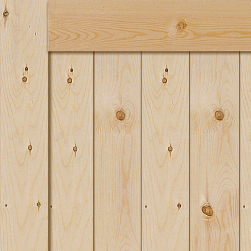 Westby Framed Ledged and Braced Unfinished External Door, 2032mm H x 813mm W x 44mm D