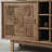 Wabi-sabi style solid wood dining cabinet