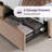 Laterius Upholstered Metal Four Poster Storage Bed-1896739171-1916522800
