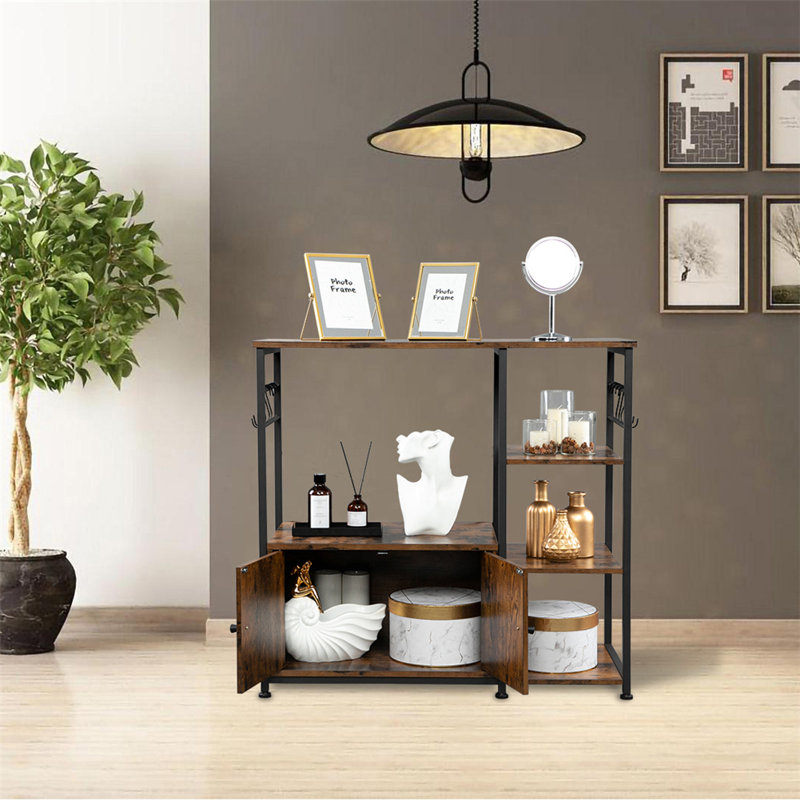 Étagère de boulanger standard en acier 35,43 po compatible avec les micro-ondes