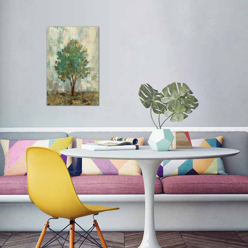Verdi Trees II, reproduction d'art sur toile tendue, H 26 po x l 18 po x P 1,5 po