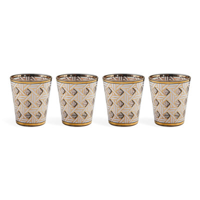 Basketweave Glassware Set