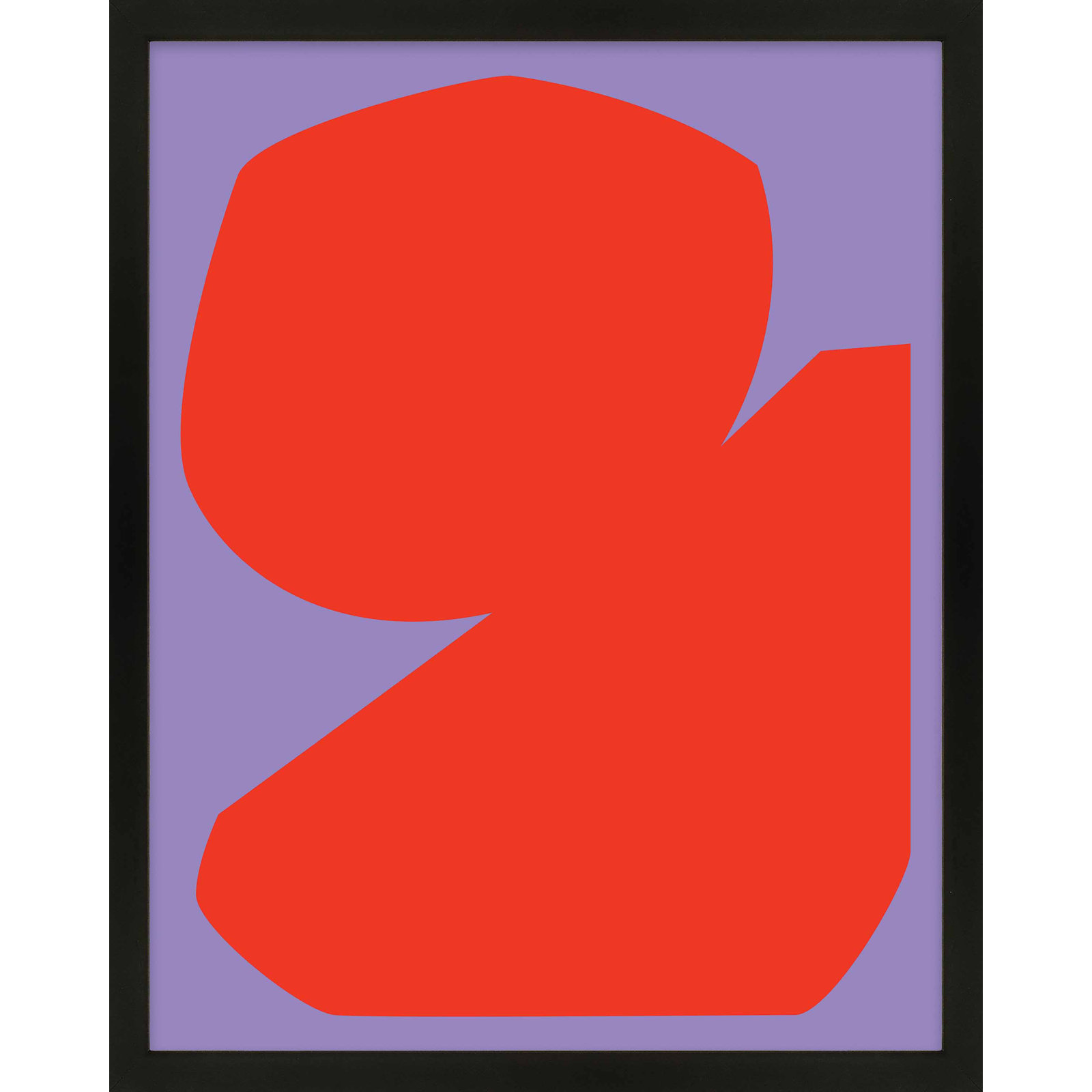 Akita "Module Minimalism 3" Print, Black Framed, 38"H x 30"W x 1.25"D