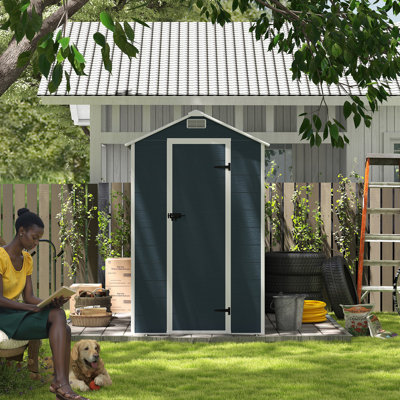 4*8ft Outdoor 0.47" Thick Storage Shed
