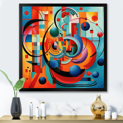 " Orange Blue Geometry Unleashed IV "