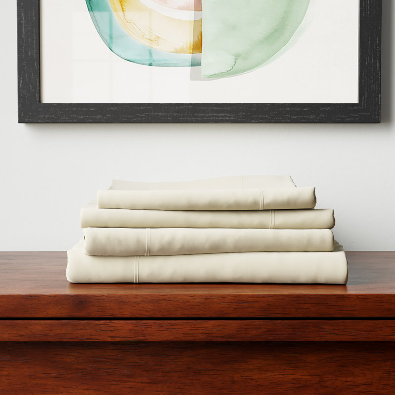 Wayfair Basics® 1800 Series Soft Microfiber Sheet Set, Stone, Full Sheet Set with 2 Pillowcases