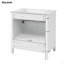 Meuble-lavabo de 30 pouces avec lavabo en céramique et beaucoup de rangement - le choix parfait pour les petites salles de bain