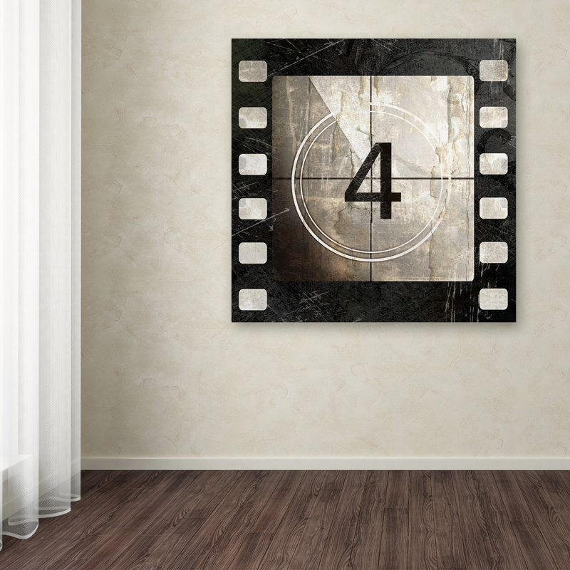 « rétro countdown iv » par impression sur toile tendue Jadaya, H 35 po x l 35 po x P 2 po
