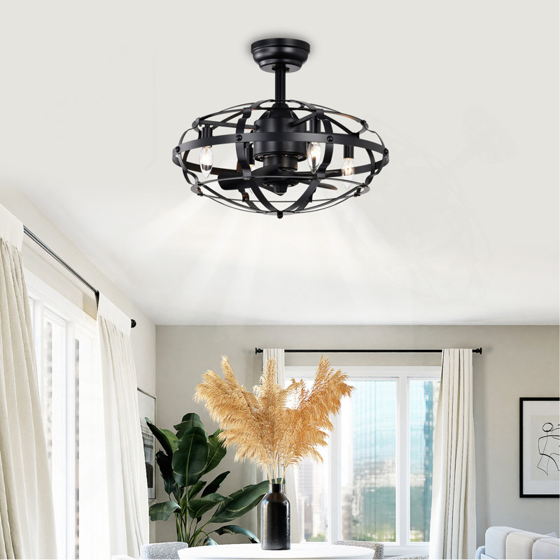 Ventilateur de plafond industriel Hot Sell, Noir mat