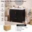 Meuble-lavabo cannelé 36 po avec lavabo en résine et tiroir à extension complète 36 po-648421423