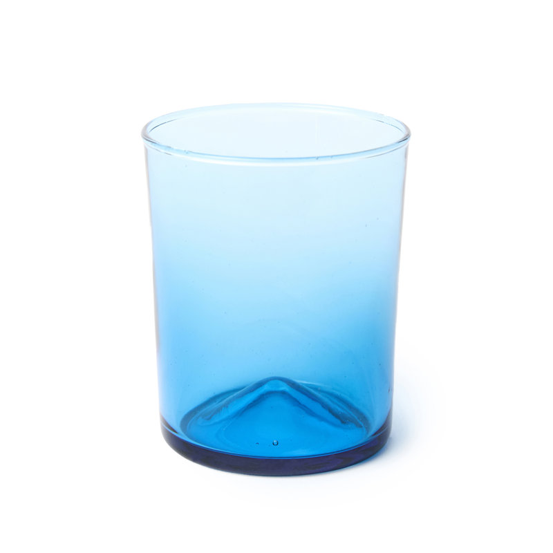 Verona Glass Drinking Glass, Blue