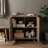 Woven Pattern Accent Cabinet Office Storage Cabinet With 1 Shelf And 2-door-1080360496