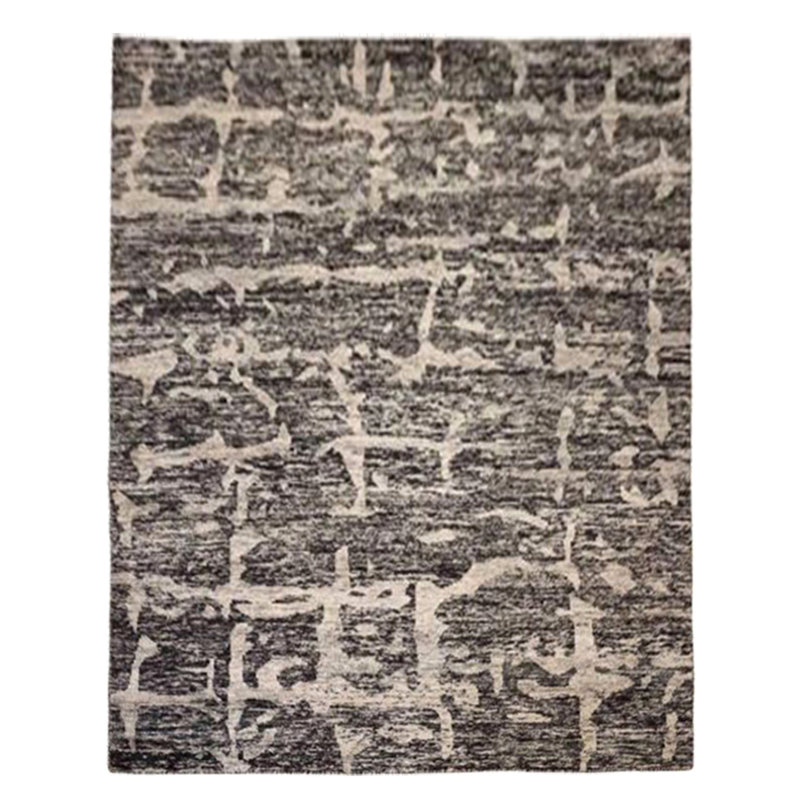 8 x 10 soie de bambou moderne noir