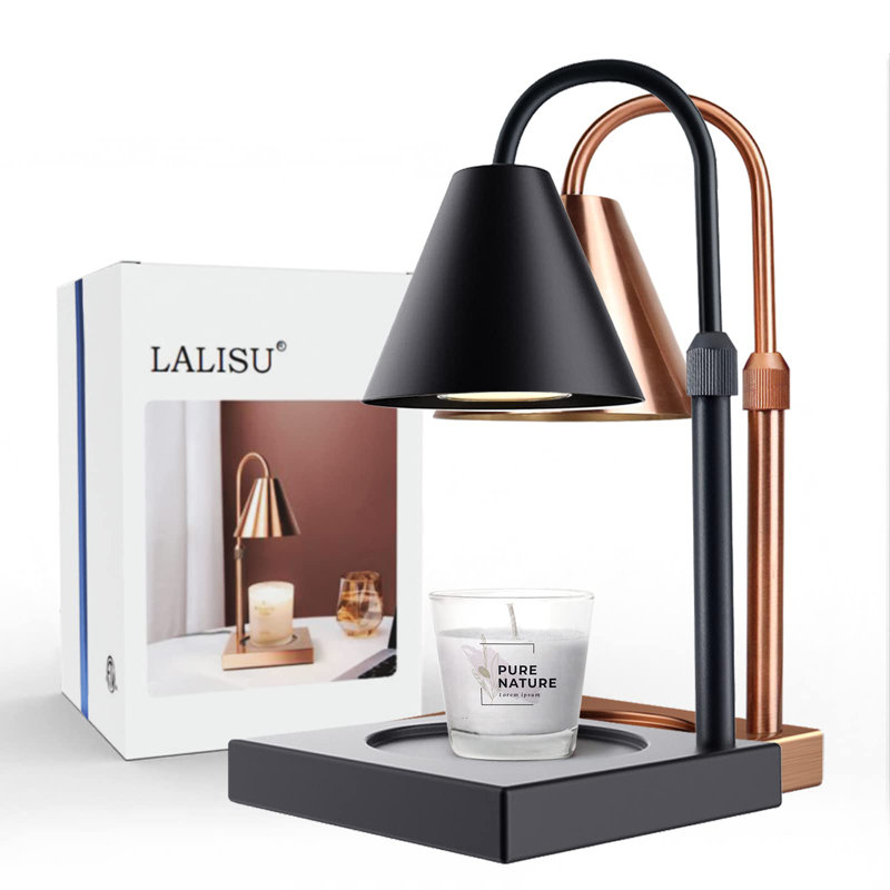 Lampe de table en métal Mandile, Noir